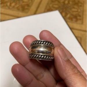 Chunky sterling silver ring size 9.5 marked 925 Indonesia